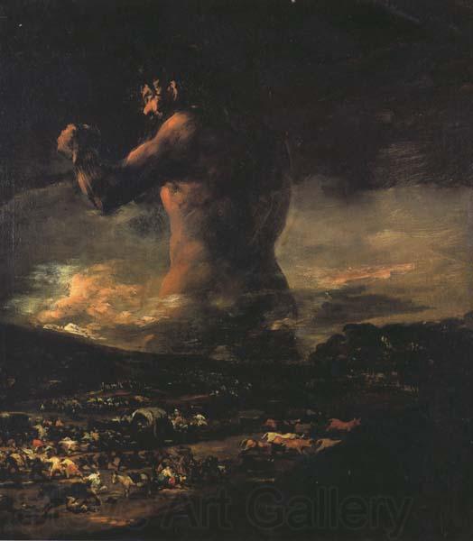 Francisco de Goya El Gigante (mk45) Norge oil painting art